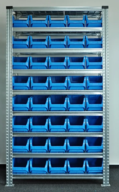 Zlevněný Regál s plastovými boxy 877851017_VAR_2