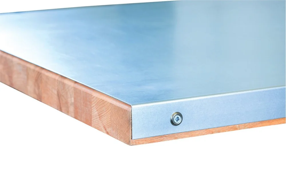 Akce Oplechovaná pracovní deska, rozměry 1500 x 750 mm