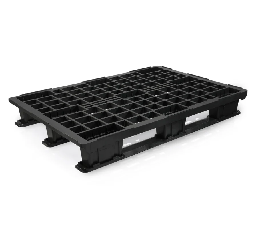 Plastová paleta lehká s ližinami v. 140 x š. 800 x h. 1200 mm Aktuální