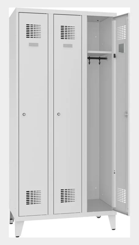 Zlevněný Šatní skříň kovová na nohách Sum 331 W šířka 900 mm