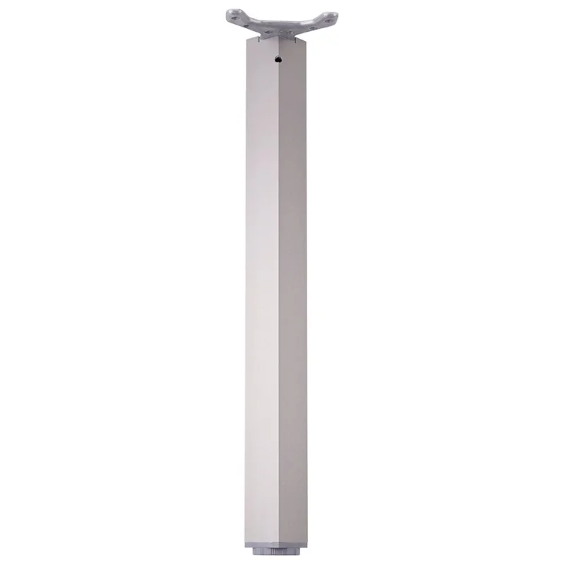 Bezpečná Platba Stolová noha výška 710 mm - 80 x 80 mm s regulací imitace nerezi