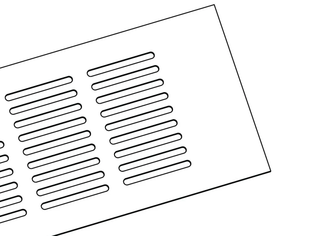 Doprava Zdarma Větrací mřížka EKO hliník, 60 mm