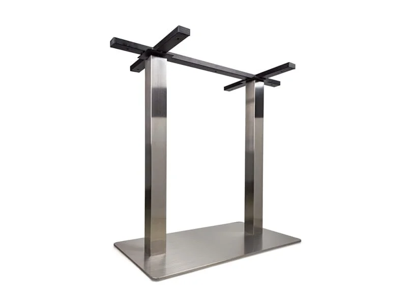 Vysoce Kvalitní Stolová noha centrální ECO 440 dvojitá nerez 700 x 400 mm / výška 730 mm