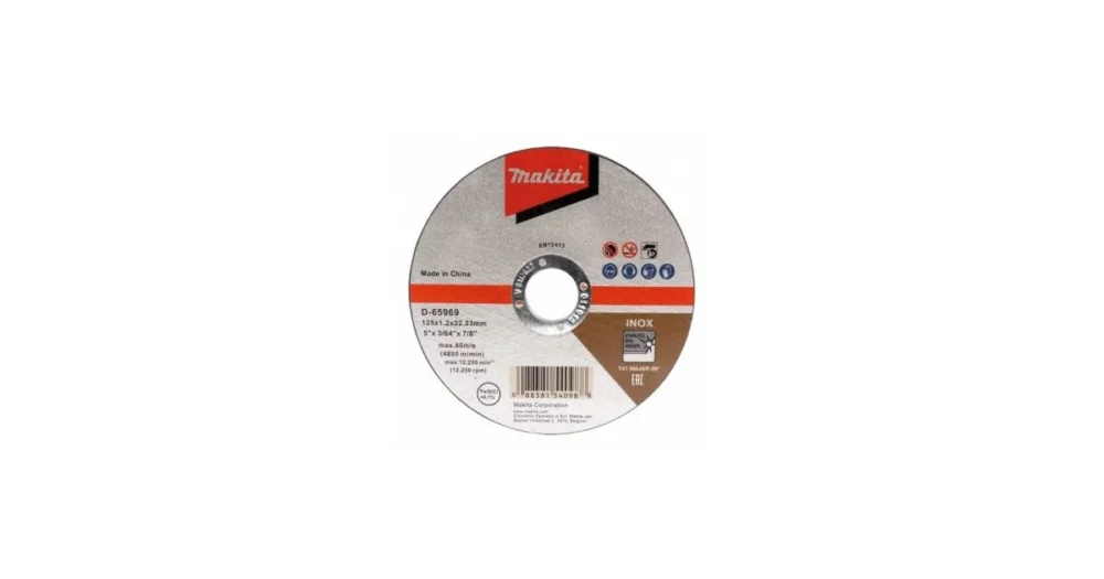 Značkový MAKITA kotouč řezný nerez 125x1.2x22.23 mm B-64593
