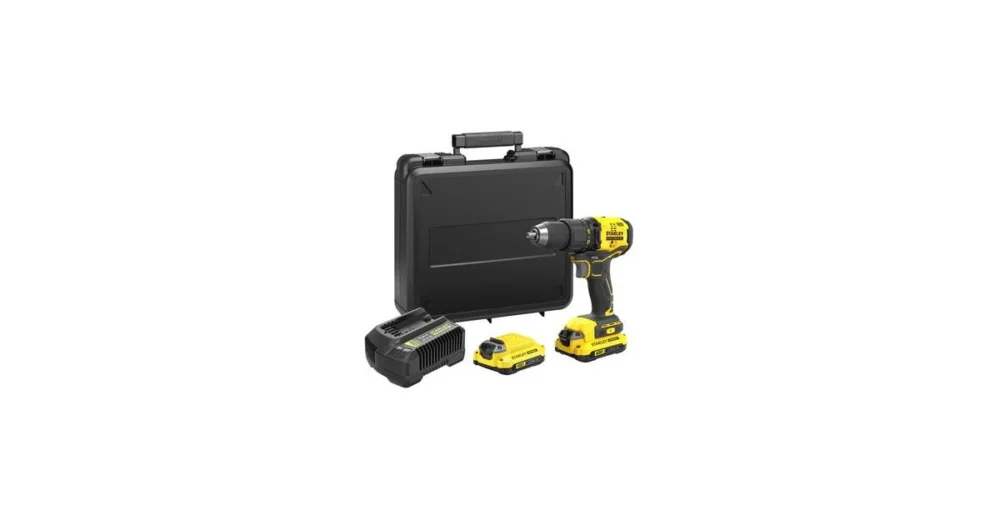 Značkový Stanley FatMax V20 Aku bezuhlíková dvourychlostní vrtačka 18V/2x2.0Ah SFMCD710D2K