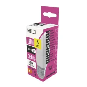 Značkový EMOS LED žárovka Classic svíčka / E27 / 4,1 W (32 W) / 350 lm / neutrální bílá 1525733405