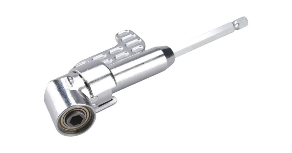 Akce EXTOL PREMIUM úhlový nástavec/držák hrotů do vrtačky, 1/4"x140mm (105°) s magnetem 919407