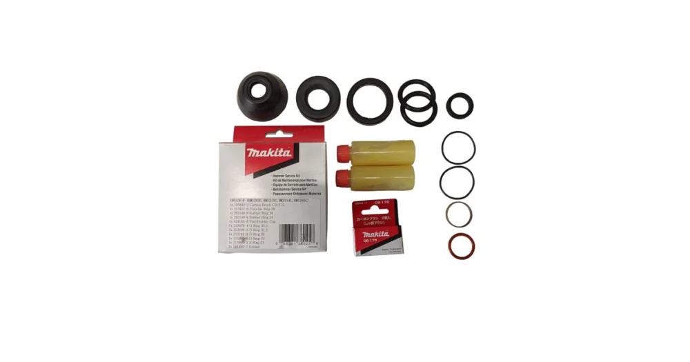 MAKITA sada servisní (těsnění+pojistný kroužek+mazivo+uhlíky) pro HM1203/HM1213/HM1214C 195114-9 Dokud Zásoby Vydrží