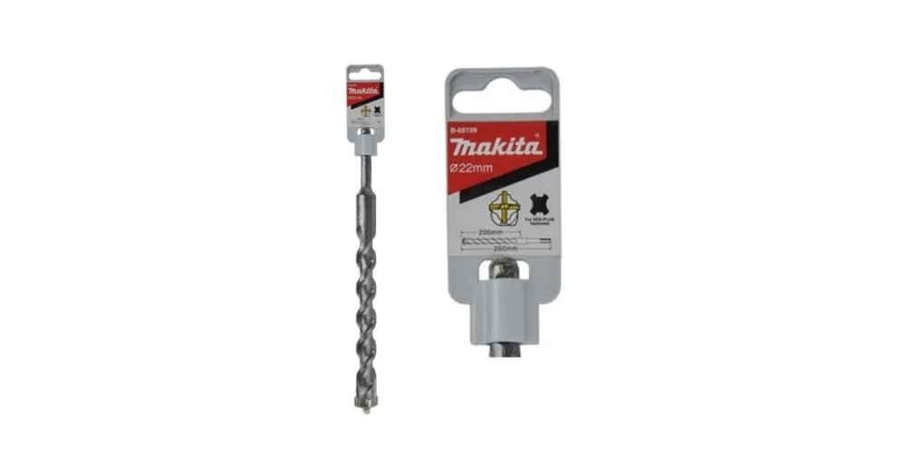Akce MAKITA vrták SDS-Plus čtyřbřitý SDS 4-PLUS 22 x 200/260 mm B-68199