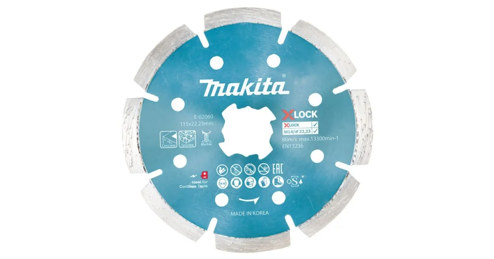 MAKITA kotouč řezný diamantový 115x2.2x22.23 mm X-Lock E-02060 Horká Nabídka
