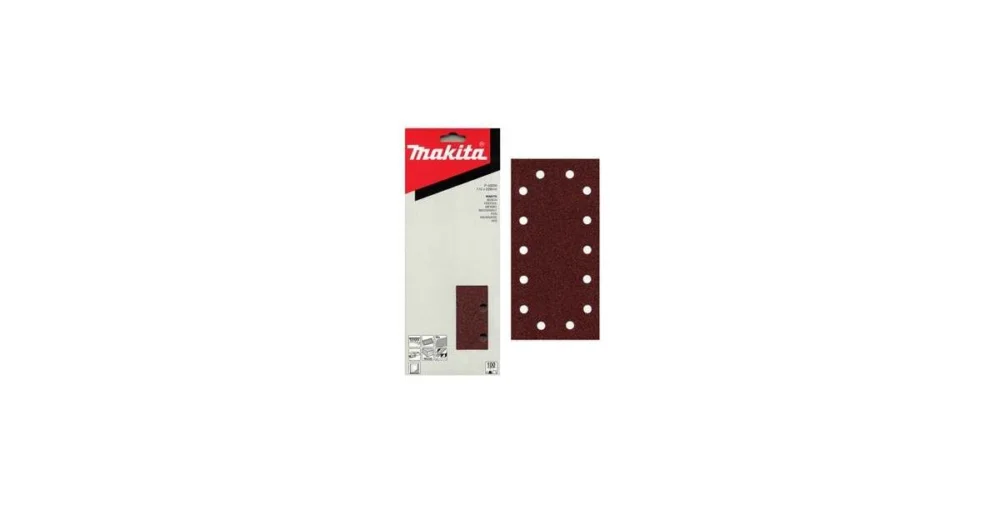 Pouze Dnes MAKITA papír brusný suchý zip 115x229 mm 14 děr K100, 10 ks P-43050
