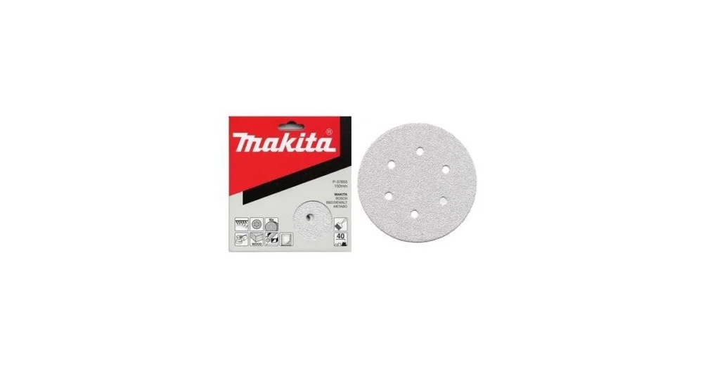 MAKITA papír brusný suchý zip 150 mm 6 děr K400, 50 ks P-37823 Oblíbený