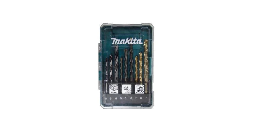 MAKITA sada vrtáků do kovu/dřeva/zdiva 5/6/8 mm, 9 ks D-71962 Nejlepší Volba