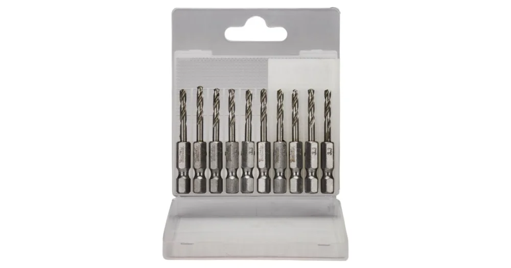 MAKITA vrták 1/4" 3,3 x 50 mm nýtovací do kovu HSS šestihran, 10 ks bal B-56437 Originální