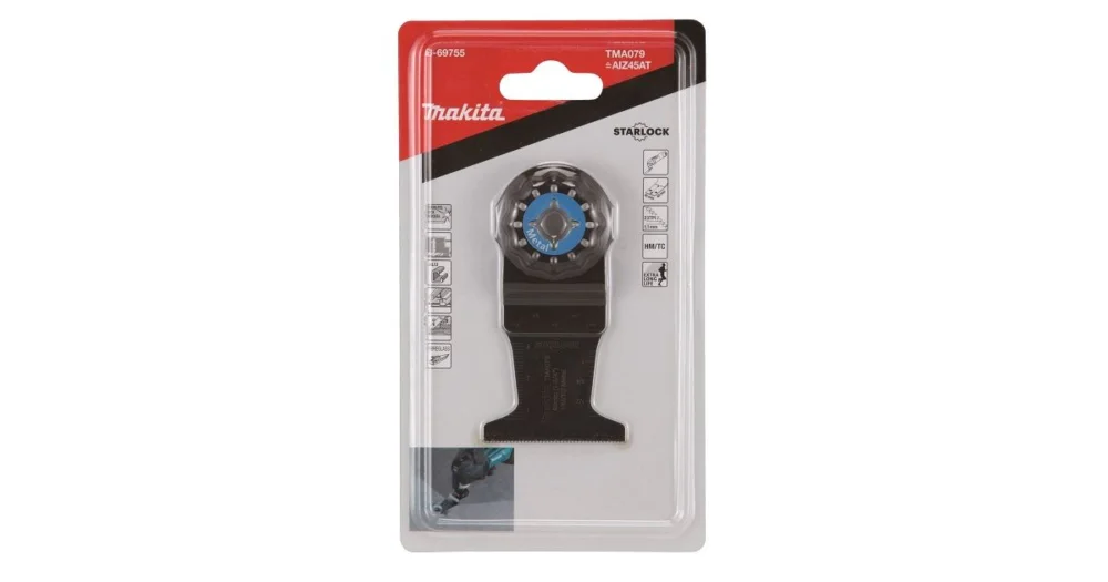 Značkový MAKITA ponorný list 45x40 mm HM TMA079 Starlock B-69755