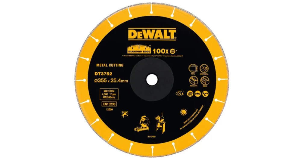 DeWALT Diamantový kotouč 355 × 25,4 mm pro rozbrusky DT3752 Cenově Výhodný