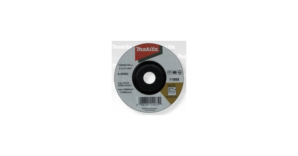 Nejprodávanější MAKITA kotouč brusný nerez 100x6x16 mm A-80852