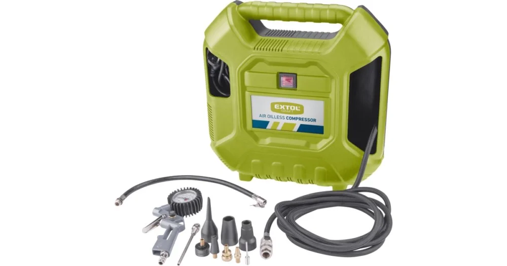 Značkový EXTOL CRAFT kompresor bezolejový, 1100W 418102