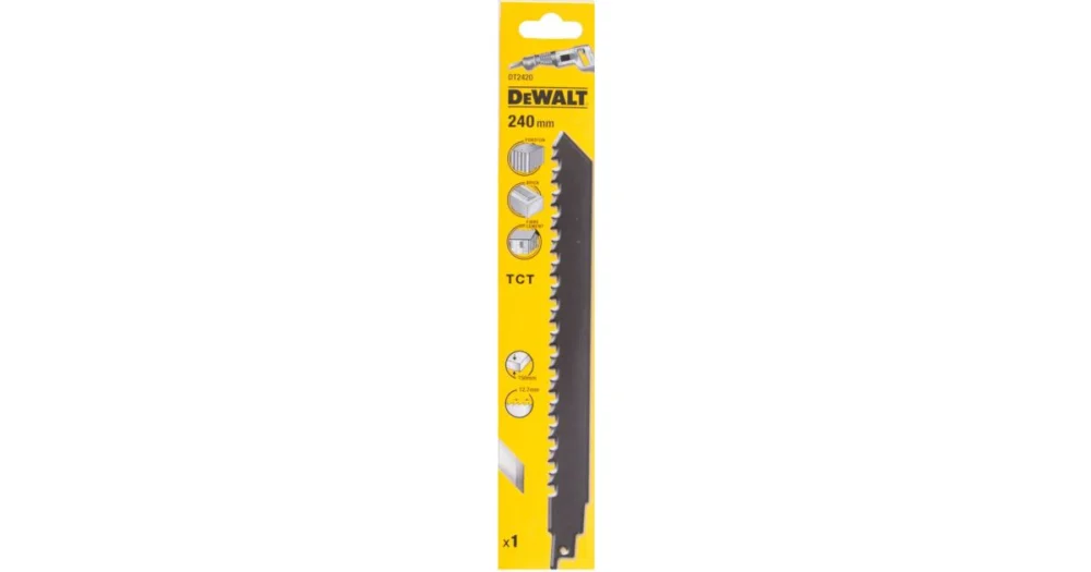DeWALT Pilový plátek (TCT) pro řezání cihel a bloků Poroton, 240 mm DT2420 Nejlepší Cena