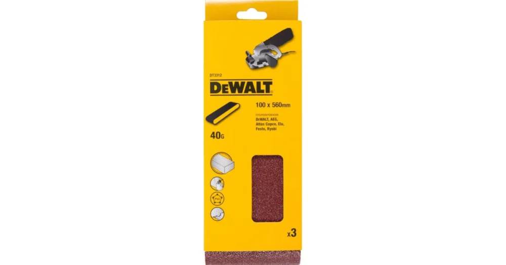 Super Cena DeWALT Brusný pás pro pásové brusky K60, 560 x 100 mm (3 ks) DT3314