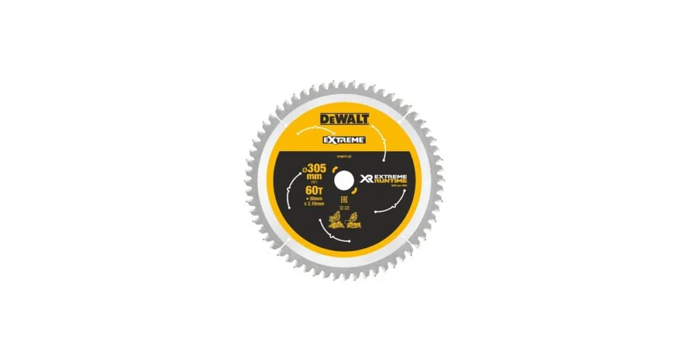 DeWALT pilový kotouč (ideální pro pily FLEXVOLT), 305 x 30 mm, 60 zubů DT99575 Autentický