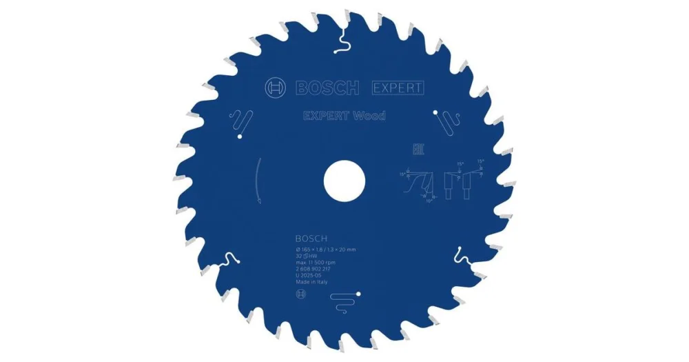 BOSCH Pilový kotouč EXPERT Wood, 165 × 1,8/1,3 × 20 mm, T32 2608902217 Přímo Od Výrobce