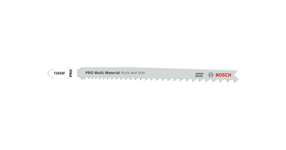 BOSCH Pilový plátek pro přímočaré pily PRO Multi Material thick and thin T345XF, 132 mm, 2 ks 2608655101 Must-Have