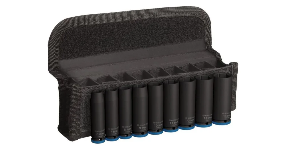 BOSCH Sada PRO Impact Socket Set, ¼″, prodloužené, 9 ks 2608003035 Výprodej