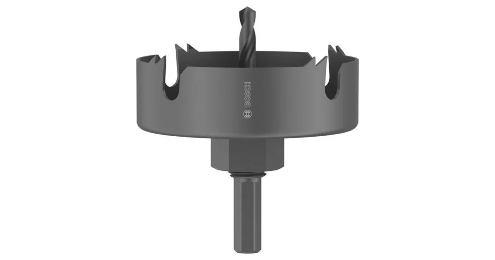 Značkový BOSCH Sada děrovek s adaptérem na dřevo a sádrokarton, 80 × 27 mm 2608594500