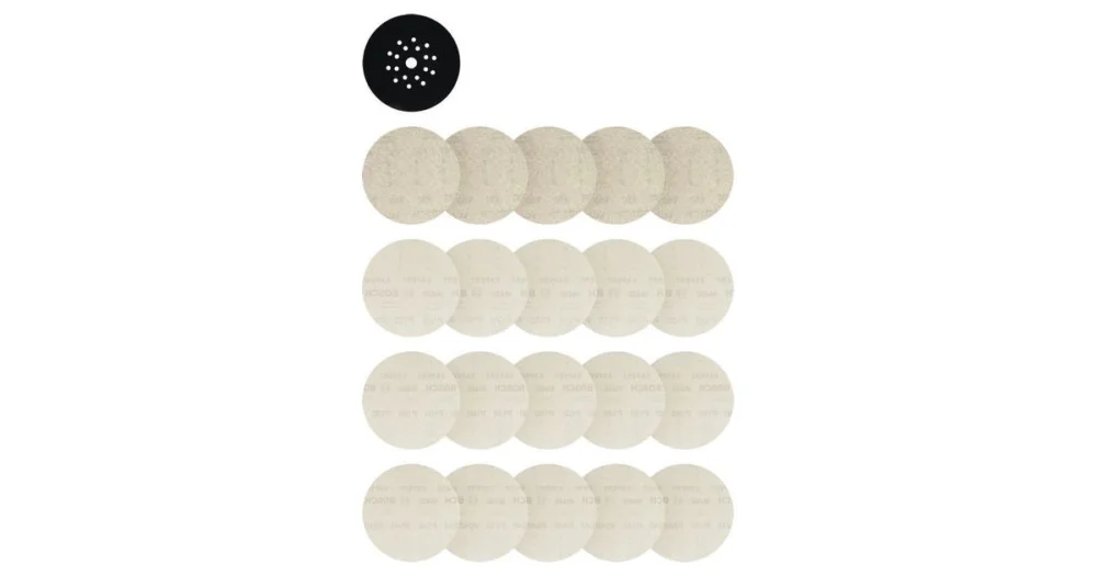 Zlevněný BOSCH EXPERT M480 Brusná mřížka, 225 mm, 5x80 / 5x120 / 5x180 / 5x240, Pad Saver, 21 ks 2608902518