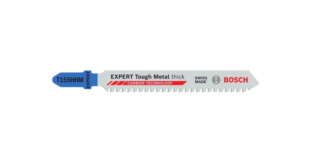 Pouze Dnes BOSCH Pilový plátek pro přímočaré pily EXPERT Tough Metal thick T155HHM, 3 ks 2608902482