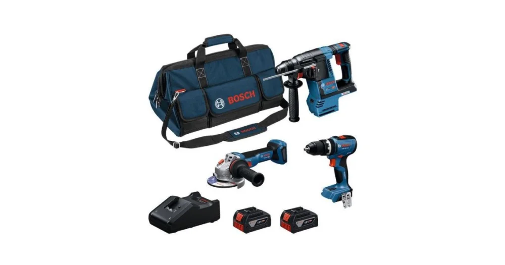 Zlevněný BOSCH Sada AKU nářadí GSB 18V-65 + GBH 18V-26 + GWS 18V-11 S 0615A002M4