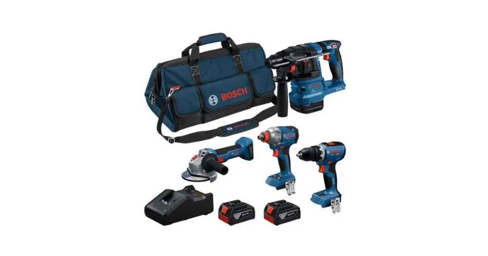 BOSCH Sada AKU nářadí GSR 18V-65 + GDX 18V-285 + GBH 18V-22 + GWS 18V-8 0615A500BK Expresní Doručení