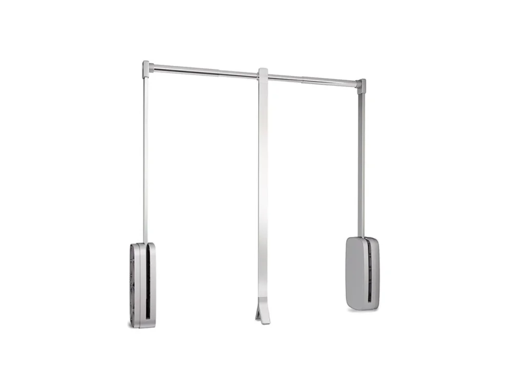 Ihned K Objednání Sklopná šatní tyč LUX, šířka od 45 cm do 115 cm, chrom
