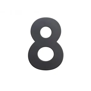 Domovní číslo - 8, ČERNÉ 2D, 75 mm - RICHTER CZECH RN.75L.8.CE Nová Kolekce