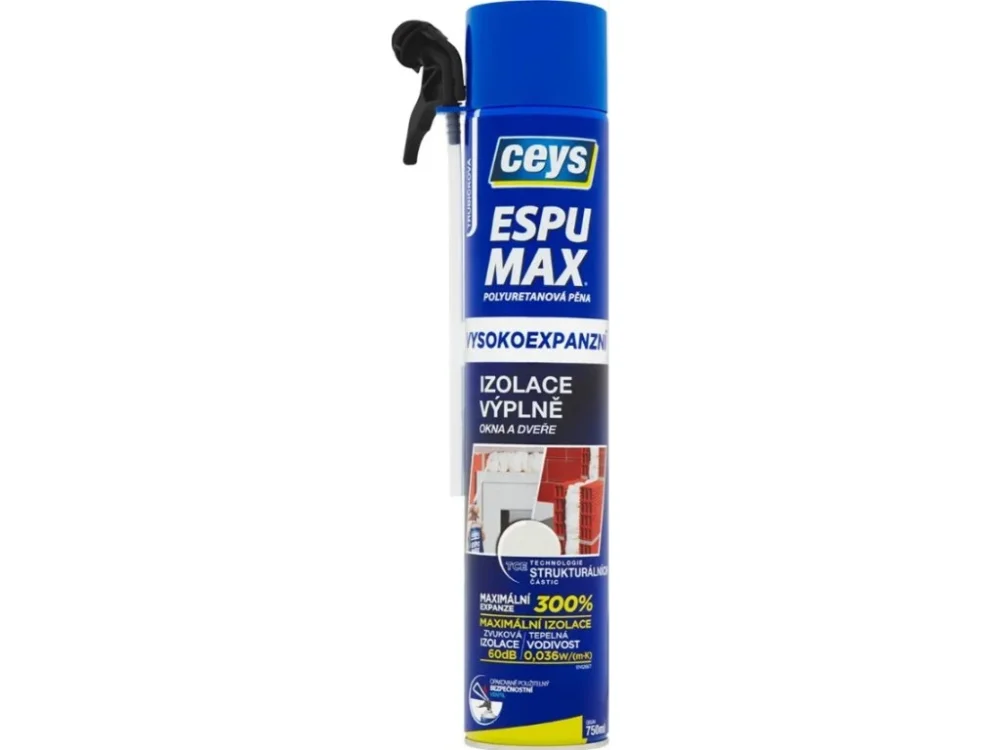 Pěna montážní 750ml vysokoexpanzní CEYS Rychlé Dodání