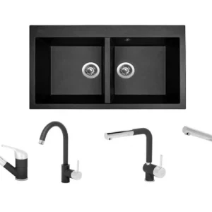 Akce Set Sinks AMANDA 860 DUO Metalblack+ baterie + Dárek