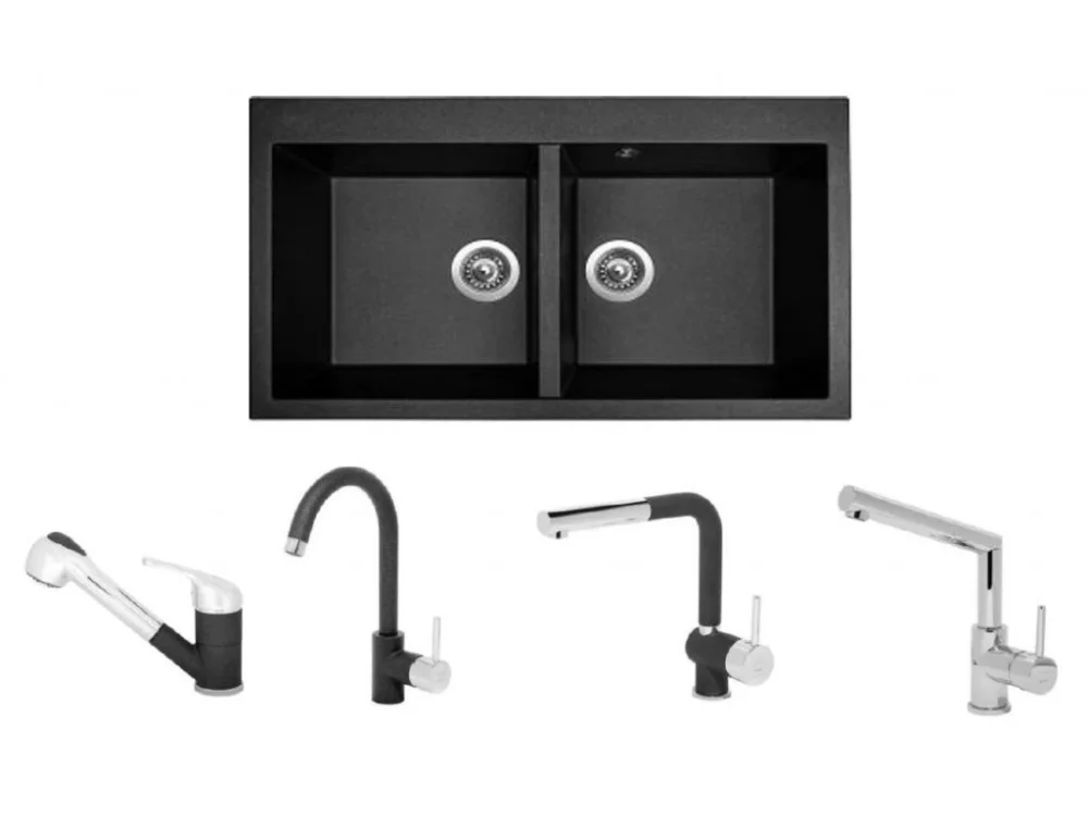 Akce Set Sinks AMANDA 860 DUO Metalblack+ baterie + Dárek