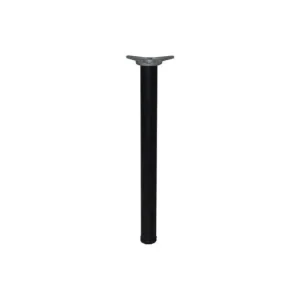 Značkový stolová nábytková noha prům. 60mm, kovová, v: 710 mm, černá