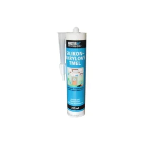 Akce silikon - akrylátový tmel Mastersil, kartuše 315 ml, bílý