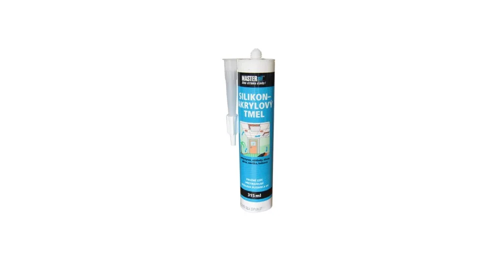 Akce silikon - akrylátový tmel Mastersil, kartuše 315 ml, bílý