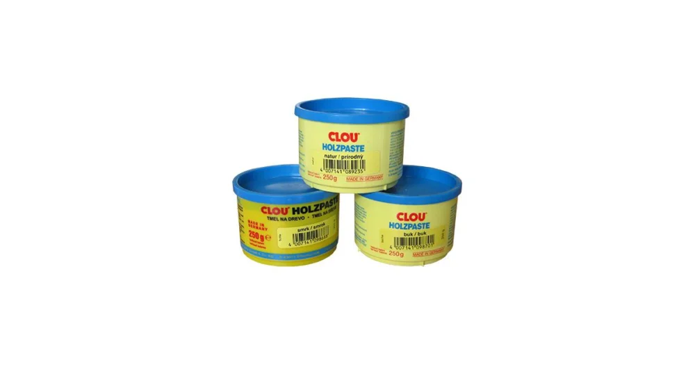 vodou ředitelný tmel CLOU, brousitelný, odstíny dřeva, 0,25 kg Kup Teď