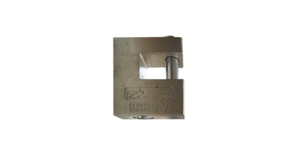visací zámek, Richmann, 70mm, secure, 3.stupeň bepečnosti, hranatý, 3 klíče, proti odštípnutí,ocelový plášť, hranatý Nová Kolekce