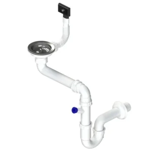 Značkový Sifon 3 1/2" pro nerez. dřezy s úsporou místa