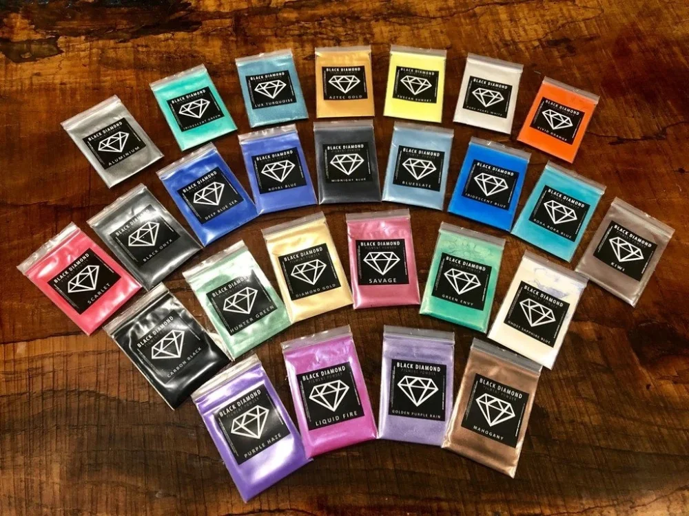 26 barev sada vzorků – Black Diamond Pigments Omezená Nabídka