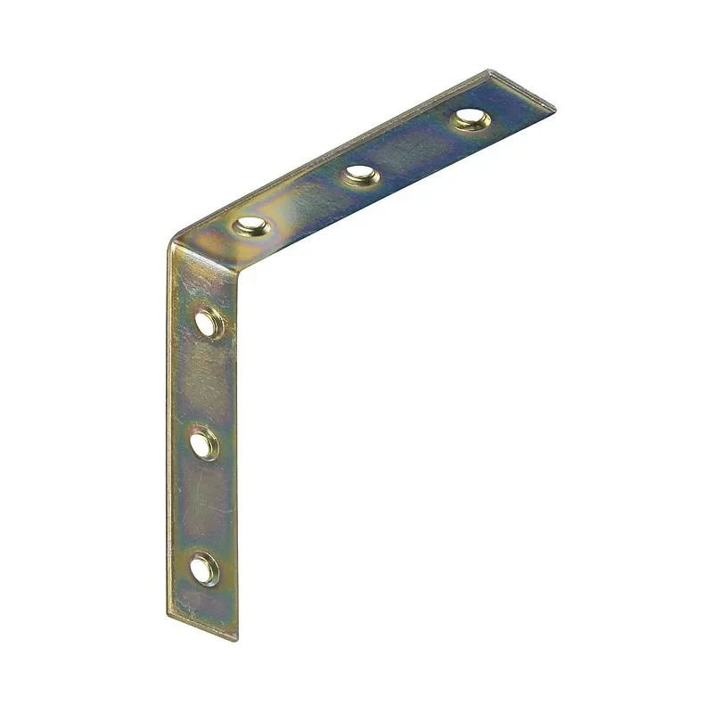 Zlevněný Spojovací úhelník 100 x 100 mm - 10 ks / žlutý zinek