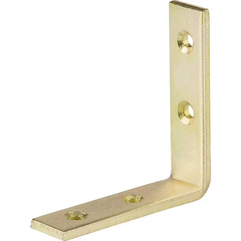 Spojovací úhelník 80 x 80 mm - 10 ks / žlutý zinek Ihned K Objednání
