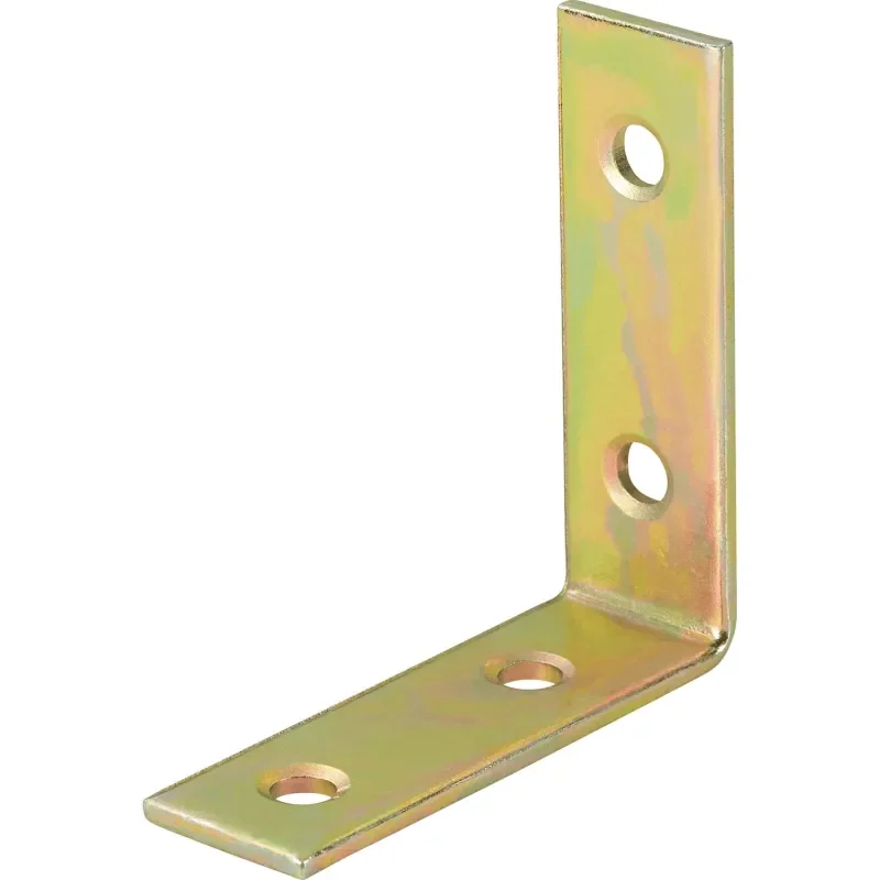 Spojovací úhelník 50 x 50 mm - 10 ks / žlutý zinek Vrácení Zdarma