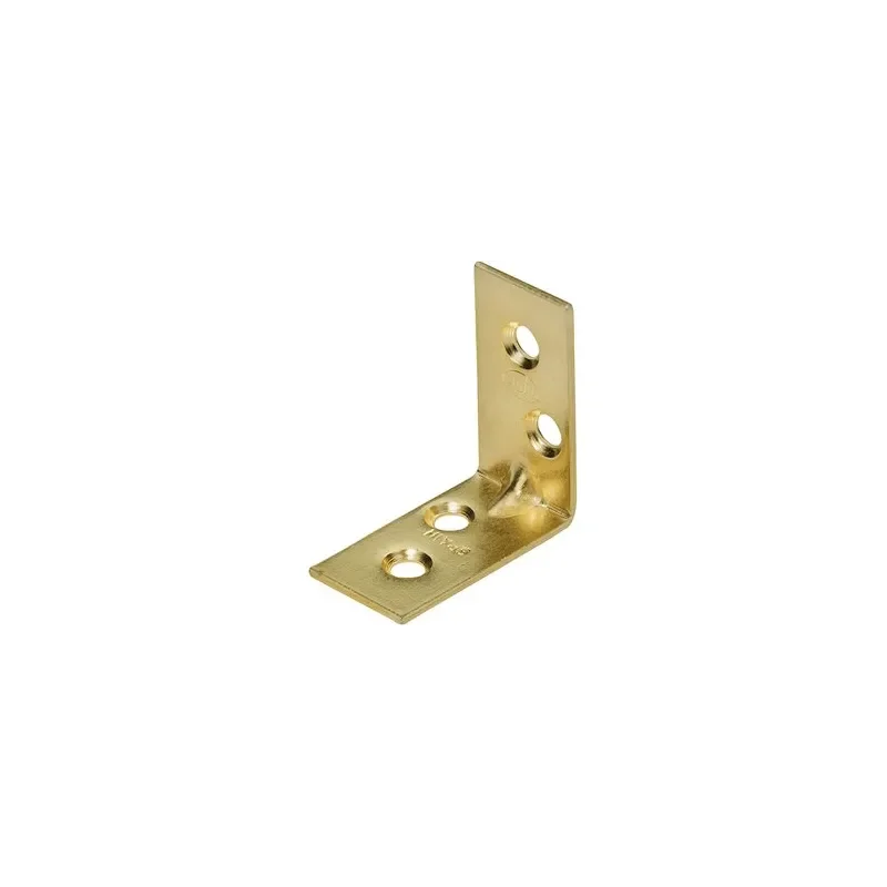 Spojovací úhelník 25 x 25 mm - 10 ks / žlutý zinek Výhodná Nabídka