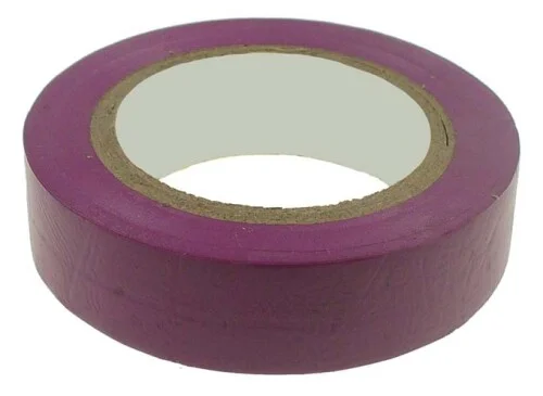 Vrácení Zdarma Elektroizolační páska samolepící PVC, rozměr 0,13x15mm/10m, použití +10°C až +85°C, fialová